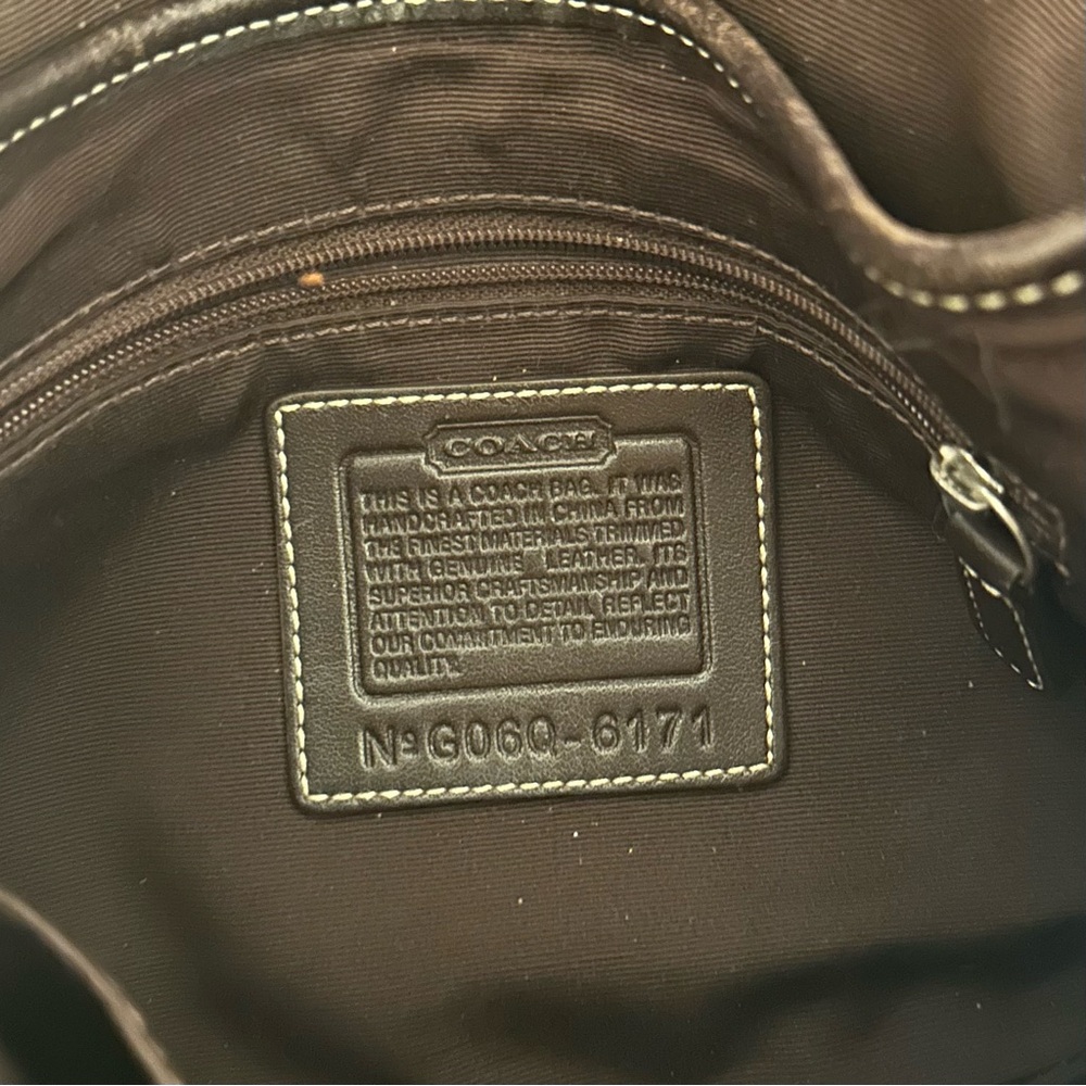 Vintage Y2K Coach Soho Signature Sufflette Tan Brown Shoulder Bag - Picture 7 of 7